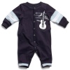 Guess Baby Boy 0-9 Months Guitar Coverall (3-6 M, Navy)