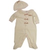 Guess Baby 0-9 Months Rhumba Velour Coverall (6-9 M, Ivory)