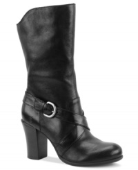 The Nuri boots by Born are totally foot-friendly thanks to the thick heel and comfortable round toe. The Nuri boots by Born are totally foot-friendly thanks to the thick heel and comfortable round toe.