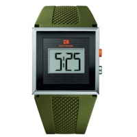 BOSS ORANGE Green Rubber LCD Mens Watch 1512700