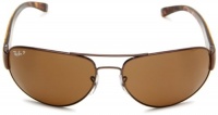 New Ray Ban RB3448 014/57 Brown/Crystal Brown Lens 63mm Polarized Sunglasses New Ray Ban RB3448 014/57 Brown/Crystal Brown Lens 63mm Polarized Sunglasses
