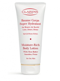 This rich moisturizing body lotion absorbs easily to replenish moisture to dry, rough skin. Soothes and softens, helping to restore skin's protective hydrolipic film. Promotes a firmer, toned, youthful appearance. Emollient formula promotes a more even texture and increased suppleness, making it ideal for ensuring day-long comfort. 7 oz. Made in France. This rich moisturizing body lotion absorbs easily to replenish moisture to dry, rough skin. Soothes and softens, helping to restore skin's protective hydrolipic film. Promotes a firmer, toned, youthful appearance. Emollient formula promotes a more even texture and increased suppleness, making it ideal for ensuring day-long comfort. 7 oz. Made in France.