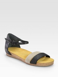 Leather silhouette with textured hemp and elastic straps. Leather, hemp and elastic upperSuede liningRubber solePadded insoleImportedOUR FIT MODEL RECOMMENDS ordering true whole size; ½ sizes should order the next whole size down. Leather silhouette with textured hemp and elastic straps. Leather, hemp and elastic upperSuede liningRubber solePadded insoleImportedOUR FIT MODEL RECOMMENDS ordering true whole size; ½ sizes should order the next whole size down.