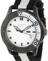 Gucci Men's YA126243 Gucci Timeless White Diamond Pattern Dial Watch