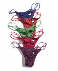 For fierce style in an itty bitty package, get your paws on this cute thong by JT Intimates. Style #26289LTH For fierce style in an itty bitty package, get your paws on this cute thong by JT Intimates. Style #26289LTH