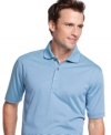 With this moisture-wicking polo from Izod to keep you cool and dry, the only thing you'll have to worry about on the course will be your game.