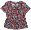 Tommy Hilfiger Women's Short-Sleeve Paisley Print Peplum Top