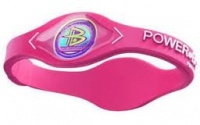 Power Balance Bracelet Wristband Pink w/ White Lettering, Size Small Power Balance Bracelet Wristband Pink w/ White Lettering, Size Small