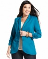 Add instant structure to your fall looks with Style&co.'s plus size jacket-- it's a must-have!