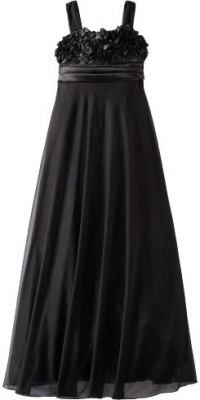 Ruby Rox Kids Girls 7-16 Soutache Maxi Dress, Black, Medium Ruby Rox Kids Girls 7-16 Soutache Maxi Dress, Black, Medium