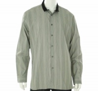 Alfani Striped Sharkfin Button Down Shirt Alfani Striped Sharkfin Button Down Shirt