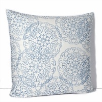 Block printed softly and unevenly in John Robshaw's workshop to achieve a homespun antique quality, this sham adds a timeless yet dynamic note to the bed. Block printed softly and unevenly in John Robshaw's workshop to achieve a homespun antique quality, this sham adds a timeless yet dynamic note to the bed.
