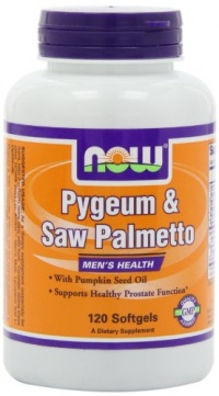 NOW Foods Pygeum and Saw Palmetto + Pumpkin Seed Oil, 120 Softgels NOW Foods Pygeum and Saw Palmetto + Pumpkin Seed Oil, 120 Softgels