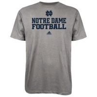 Notre Dame Fighting Irish Grey Adidas 2012 Football Practice T-Shirt Notre Dame Fighting Irish Grey Adidas 2012 Football Practice T-Shirt