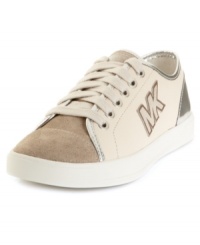 Designer sport. MICHAEL by Michael Kors's Logo sneakers are sleek and comfy with a noticeable brand logo along the side. Designer sport. MICHAEL by Michael Kors's Logo sneakers are sleek and comfy with a noticeable brand logo along the side.