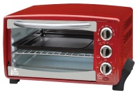 Kings Brand Red 6-Slice Toaster Oven- Toasts Bakes Broils Grills Roasts & Warming oven