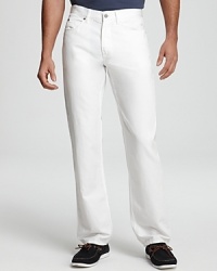 A classic fit pant rendered in soft cotton, for modern everyday style that never goes out. A classic fit pant rendered in soft cotton, for modern everyday style that never goes out.