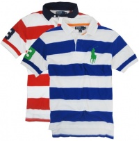 Polo Ralph Lauren Classic-Fit Striped Big Pony Mesh Rugby Polo Ralph Lauren Classic-Fit Striped Big Pony Mesh Rugby