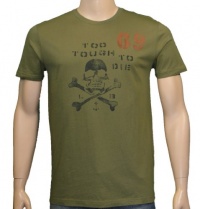 Lucky Brand Jeans To Tough To Die T-Shirt Green Lucky Brand Jeans To Tough To Die T-Shirt Green