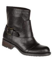 Tough girl. Pair the Pendant booties by Franco Sarto with dark-washed skinnies for your best biker babe look. Or with tights and a skirt to keep everyone guessing. Tough girl. Pair the Pendant booties by Franco Sarto with dark-washed skinnies for your best biker babe look. Or with tights and a skirt to keep everyone guessing.