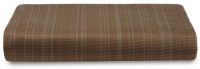 Calvin Klein Home Corrugated Stripe Sheeting King Fitted Sheet, Camel