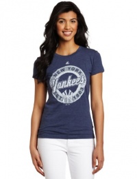 MLB New York Yankees Retroized Short Sleeve Crew Neck Tee Women's MLB New York Yankees Retroized Short Sleeve Crew Neck Tee Women's
