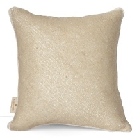 Glittering beads add elegance to this simple decorative pillow. Glittering beads add elegance to this simple decorative pillow.