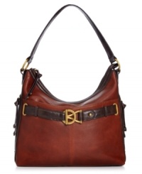 A consummate classic takes on a vintage vibe with this slouchy silhouette from Tignanello. With unexpected details and shoulder-right shape, it adds instant polish to any outfit. A consummate classic takes on a vintage vibe with this slouchy silhouette from Tignanello. With unexpected details and shoulder-right shape, it adds instant polish to any outfit.