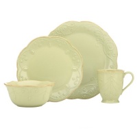 Lenox French Perle 4-Piece Place Setting, Pistachio Lenox French Perle 4-Piece Place Setting, Pistachio