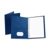 Oxford 57702 Twin Pocket Portfolios with Three Tang Fasteners, Royal Blue, 25 per Box