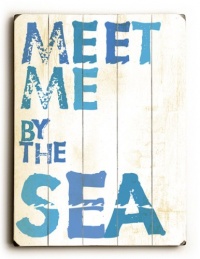 Meet Me By The Sea by Artist Peter Horjus 12x16 Bamboo Sign Wall Decor Art Meet Me By The Sea by Artist Peter Horjus 12x16 Bamboo Sign Wall Decor Art