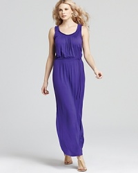 Work this season's color-pop palette with this vibrant T Tahari maxi dress. Accessorize with a statement necklace and strappy sandals for a beach-to-bar look. Work this season's color-pop palette with this vibrant T Tahari maxi dress. Accessorize with a statement necklace and strappy sandals for a beach-to-bar look.