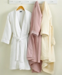 Embrace spa luxury with Hotel Collection Waffle Pique bath robes. A soothing waffle texture gives way to smooth cotton lining for dreamy, over-the-top comfort. (Clearance) Embrace spa luxury with Hotel Collection Waffle Pique bath robes. A soothing waffle texture gives way to smooth cotton lining for dreamy, over-the-top comfort. (Clearance)
