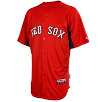MLB Boston Red Sox Short Sleeve Authentic Button Front Home Cool Base Batting Practice Jersey Men's MLB Boston Red Sox Short Sleeve Authentic Button Front Home Cool Base Batting Practice Jersey Men's