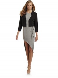 THE LOOKGeometric necklineZip closureSheer back panelTHE FITAbout 16 from shoulder to hemTHE MATERIAL60% polyester/35% rayon/5% spandexContrast: polyesterFully linedCARE & ORIGINDry cleanImportedModel shown is 5'10 (177cm) wearing US size Small. THE LOOKGeometric necklineZip closureSheer back panelTHE FITAbout 16 from shoulder to hemTHE MATERIAL60% polyester/35% rayon/5% spandexContrast: polyesterFully linedCARE & ORIGINDry cleanImportedModel shown is 5'10 (177cm) wearing US size Small.