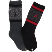Jordan Kids Elephant Crew Socks 2 Pack for Boys and Girls Black, 4-13 Shoe/ 5-7 Sock (Toddler/Kids) Jordan Kids Elephant Crew Socks 2 Pack for Boys and Girls Black, 4-13 Shoe/ 5-7 Sock (Toddler/Kids)