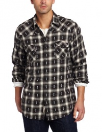 Lucky Brand Mens Men's Kevler Plaid Western Shirt