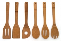 Lipper International 826 Set of 6 Bamboo Kitchen Tools, in Mesh Bag Lipper International 826 Set of 6 Bamboo Kitchen Tools, in Mesh Bag
