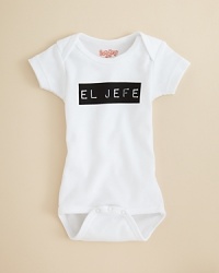 I think we all know who the boss is -- Sara Kety's hilarious bodysuit sets the record straight, en Espanol. I think we all know who the boss is -- Sara Kety's hilarious bodysuit sets the record straight, en Espanol.