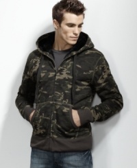 Warm up in camo. The Ronhearts Camo hoodie from INC offers ample pocket room and a drawstring hood for when you're out on ops. Warm up in camo. The Ronhearts Camo hoodie from INC offers ample pocket room and a drawstring hood for when you're out on ops.