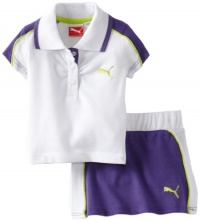 Puma - Kids Baby-Girls Infant Active Polo Skort Set, White, 24 Months Puma - Kids Baby-Girls Infant Active Polo Skort Set, White, 24 Months
