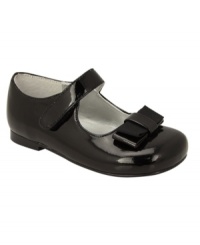 Fun and frilly, these Mary Jane shoes from Nina will her and her feet happy. Fun and frilly, these Mary Jane shoes from Nina will her and her feet happy.