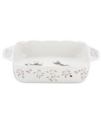 Fresh from the garden, the Butterfly Meadow Herbs baker from Lenox features hardy stoneware with flowering herbs and a delicately scalloped edge. Fresh from the garden, the Butterfly Meadow Herbs baker from Lenox features hardy stoneware with flowering herbs and a delicately scalloped edge.