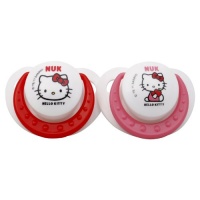 Nuk Hello Kitty Orthodontic Silicone Pacifiers-6-18M Nuk Hello Kitty Orthodontic Silicone Pacifiers-6-18M