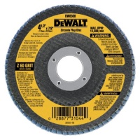 DEWALT DW8308 4-1/2-Inches x 7/8-Inches 60 Grit Zirconia Angle Grinder Flap Disc DEWALT DW8308 4-1/2-Inches x 7/8-Inches 60 Grit Zirconia Angle Grinder Flap Disc