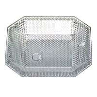 Handcrafted full-lead crystal plate with diamond design. Handcrafted full-lead crystal plate with diamond design.