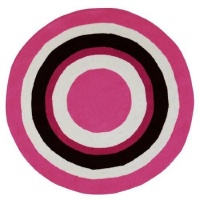 Area Rug 6x6 Round Kids Pink-White Color - Surya Playground Rug from RugPal Area Rug 6x6 Round Kids Pink-White Color - Surya Playground Rug from RugPal