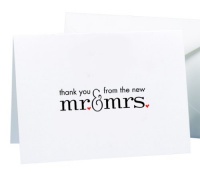 Hortense B. Hewitt Wedding Accessories Mr. and Mrs. Thank You Cards, 50 Count Hortense B. Hewitt Wedding Accessories Mr. and Mrs. Thank You Cards, 50 Count