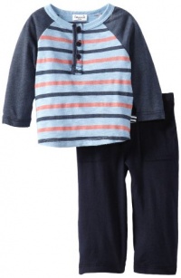 Splendid Littles Baby-Boys Newborn Nantucket Stripe Henley Pant Set, Sky, 6-12 Months Splendid Littles Baby-Boys Newborn Nantucket Stripe Henley Pant Set, Sky, 6-12 Months