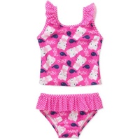 Hello Kitty Girls' 2-Piece Ruffle Tankini Swimsuit (4T) Hello Kitty Girls' 2-Piece Ruffle Tankini Swimsuit (4T)